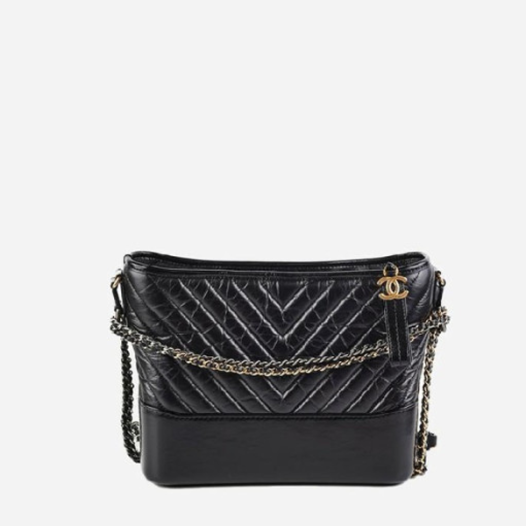❤샤넬 가브리엘 카프스킨 호보백 쉐브론 블랙 골드 - Chane Gabriel Calfskin Hobo Bag Chevron Bag - ch2737z