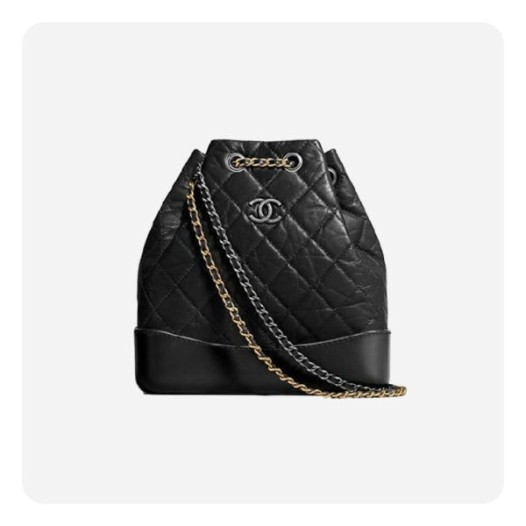 ❤샤넬 가브리엘 카프스킨 블랙 빈티지 실버  - Chane Gabriel Calfskin Hobo Bag Vintage Bag - ch2738z