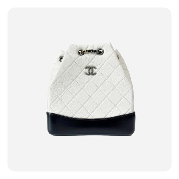 ❤샤넬 가브리엘 카프스킨 스몰 화이트 빈티지 실버  - Chane Gabriel Calfskin Small Vintage Bag - ch2740z