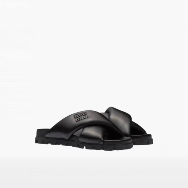 ❤미우미우 여성 퀼팅 뮬 - Miumiu Womens Padding Mules - mis1556x