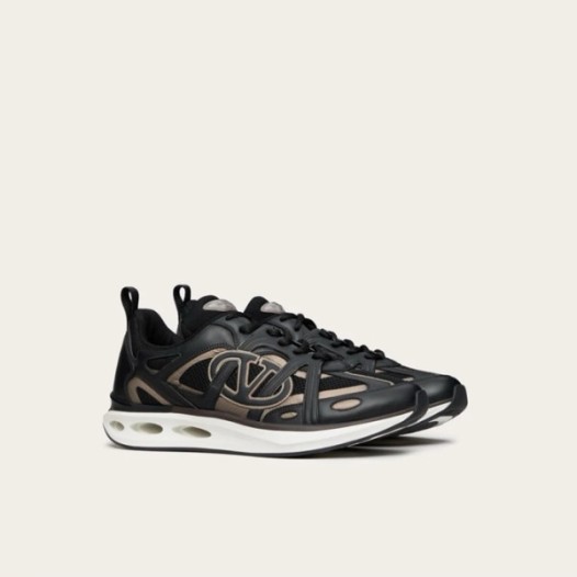 ❤발렌티노 남성 레이스업 스니커즈 - Valentino Mens VLogoEasyjog Sneakers - vas1562x