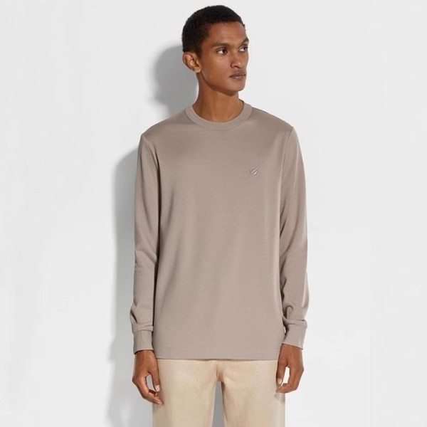 ❤에르메네질도 제냐 남성 라운드 긴팔티 - Ermenegildo Zegna Mens Round Tshirts - zec2396x