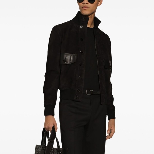 ❤돌체앤가바나 남성 가죽 자켓 - Dolce&Gabbana Mens Black Jacket - doc2427x