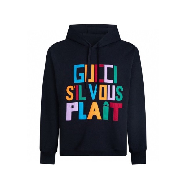 ❤구찌 남/녀 블랙 후드티 - Gucci Unisex Black Hoodie - guc2477x