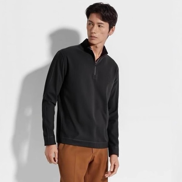 ❤에르메네질도 제냐 남성 집업 긴팔티 - Ermenegildo Zegna Mens Zip-up Tshirts - zec2487x