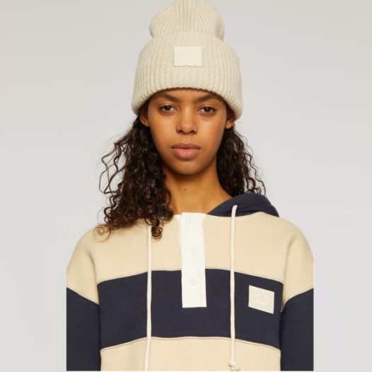 ❤아크네 여성 화이트 비니 - Acne Womens White Beanie - acc2351x