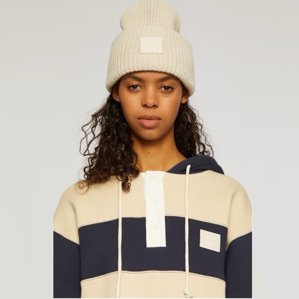 ❤아크네 여성 화이트 비니 - Acne Womens White Beanie - acc2351x