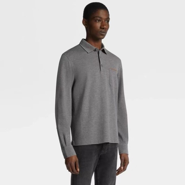 ❤에르메네질도 제냐 남성 폴로 긴팔티 - Ermenegildo Zegna Mens Polo Tshirt - zec2520x