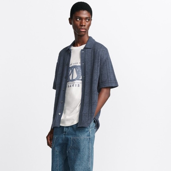 ❤디올 남성 반팔 니트 - Dior Mens Polo Knitwear - dic2622x