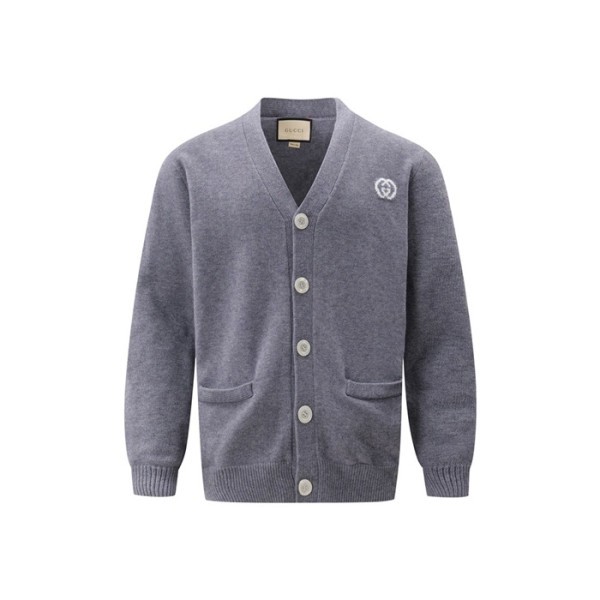 ❤구찌 남성 브이넥 가디건 - Gucci Mens Gray Cardigan - guc2679x