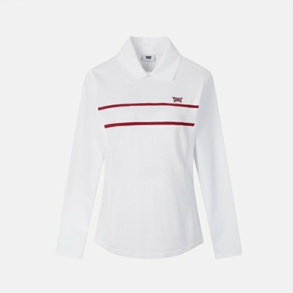 ❤PXG 여성 니트 하이브리드 카라 긴팔 티셔츠 - gol1296x