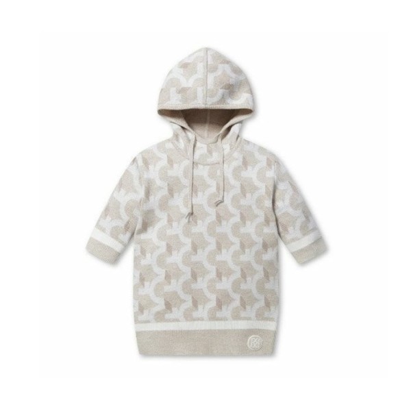 ❤[G/FORE] 지포어 여성 니트 자카드 쇼츠 슬리브 후디 - gol1301x