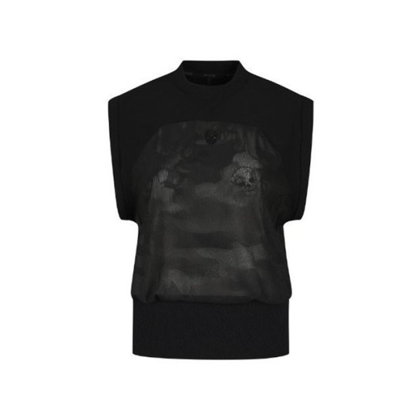 ❤[AMAZINGCRE] 어메이징크리 여성 에어셔킷 테크메쉬 슬리브리스 티셔츠 - gol1317x