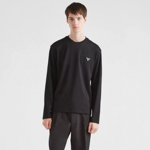 ❤프라다 남성 라운드 긴팔티 - Prada Mens Round Tshirt - prc2693x