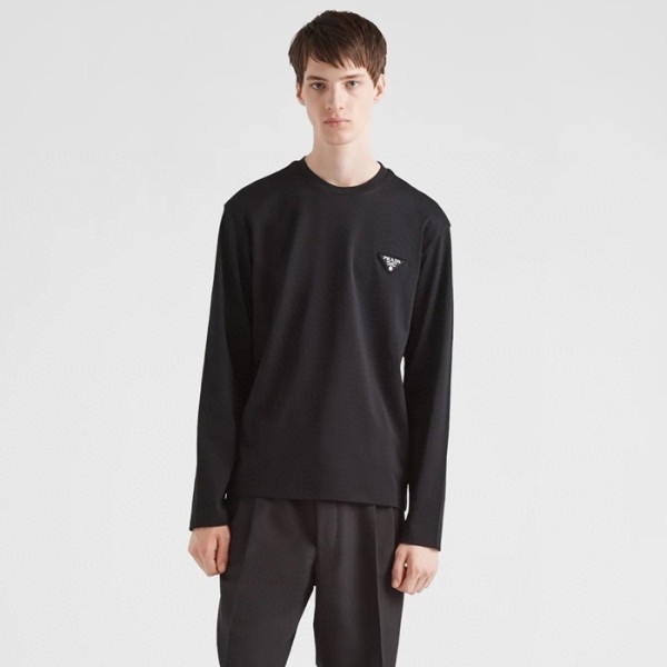 ❤프라다 남성 라운드 긴팔티 - Prada Mens Round Tshirt - prc2693x