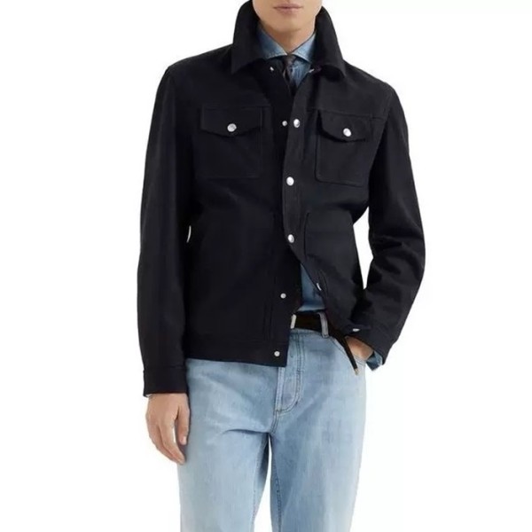 ❤브루넬로쿠치넬리 남성 가죽 자켓 - Brunello Cucinelli Mens Leather Jacket - brc2739x