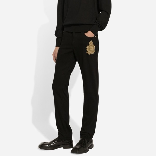 ❤돌체앤가바나 남성 블랙 청바지 - Dolce&Gabbana Mens Black Jeans - doc2880x
