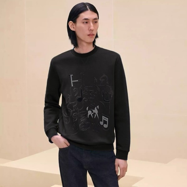 ❤에르메스 남성 라운드 맨투맨 - Hermes Mens Round Tshirt - hec2899x