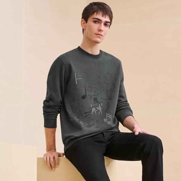 ❤에르메스 남성 라운드 맨투맨 - Hermes Mens Round Tshirt - hec2904x