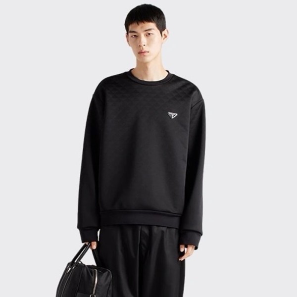 ❤프라다 남성 블랙 맨투맨 - Prada Mens Black Tshirt - prc2963x