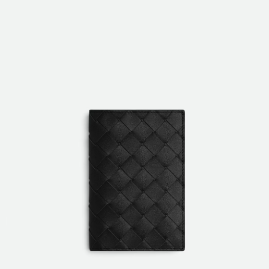 ❤보테가베네타 남성 인트레치아토 여권지갑 - Bottega Veneta Mens Black Passport Wallet - bvw231x