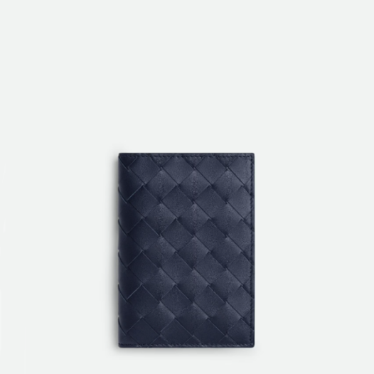 ❤보테가베네타 남성 인트레치아토 여권지갑 - Bottega Veneta Mens Navy Passport Wallet - bvw232x
