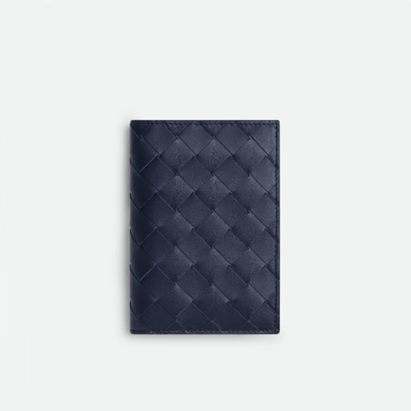 ❤보테가베네타 남성 인트레치아토 여권지갑 - Bottega Veneta Mens Navy Passport Wallet - bvw232x