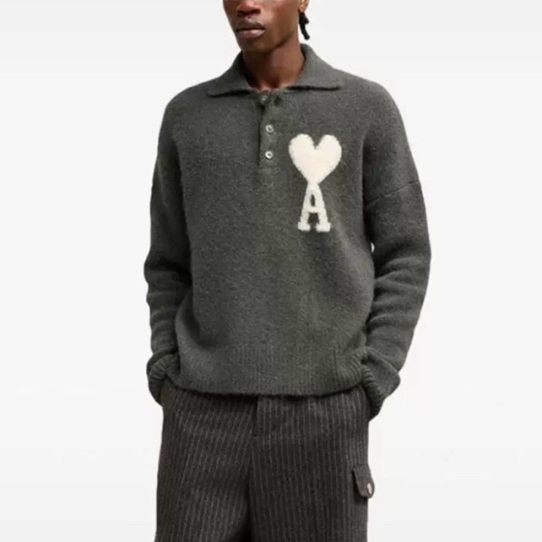 ❤아미 남/녀 폴로 니트 - Ami Unisex Polo Knitwear - amc3068x