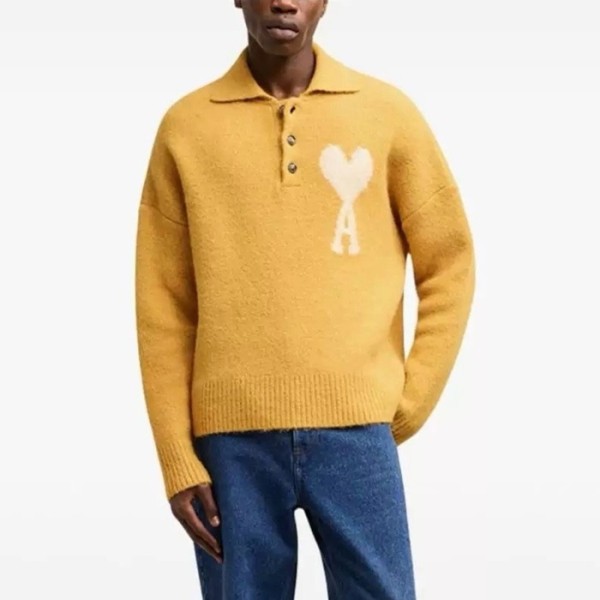 ❤아미 남/녀 폴로 니트 - Ami Unisex Polo Knitwear - amc3074x