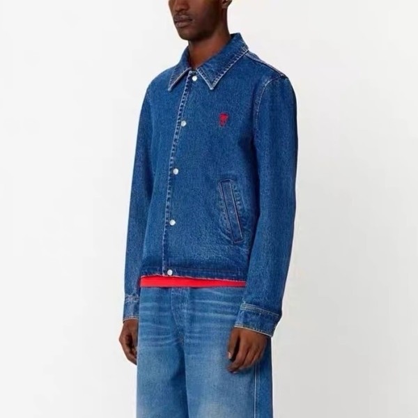 ❤아미 남성 셔츠 재킷 - Ami Mens Denim Jacket - amc3089x