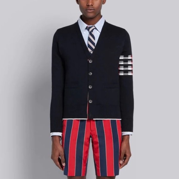 ❤톰브라운 남성 브이넥 가디건 - Thom Browne Mens V-neck Cardigan - thc3090x