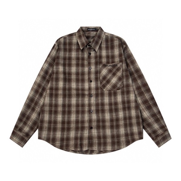 ❤발렌시아가 남성 체크 셔츠 - Balenciaga Mens Flanner Shirts - bac3130x