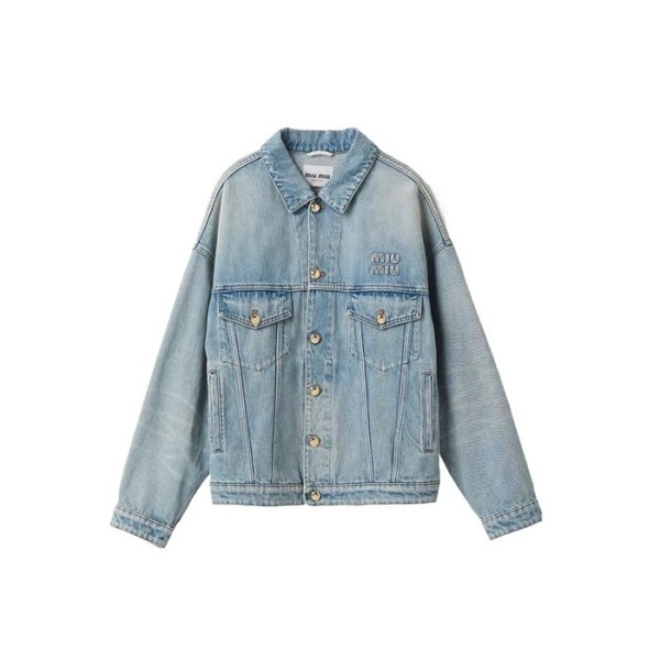 ❤미우미우 여성 데님 자켓 - Miumiu Womens Denim Jacket - mic3133x