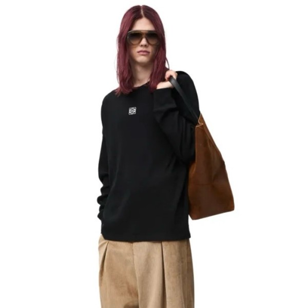 ❤로에베 남성 라운드 긴팔티 - Loewe Mens Round Tshirt - loc3167x