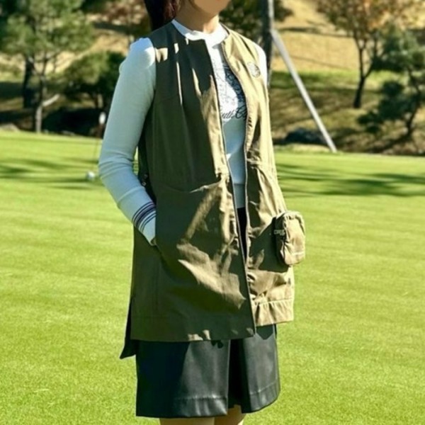 ❤[SOUTHCAPE] 사우스케이프 여성 볼란테 로고 롱 베스트 - gol1362x