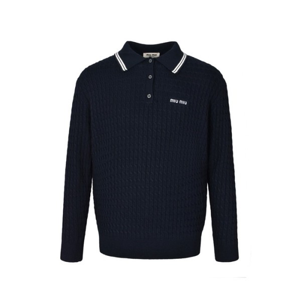 ❤미우미우 남성 폴로 니트웨어 - Miumiu Unisex Polo Knitwear - mic3246x