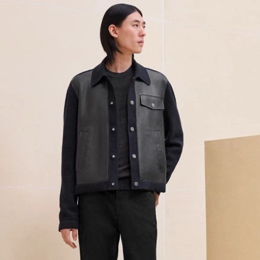 ❤에르메스 남성 가죽 자켓 - Hermes Mens Leather Jacket - hec3313x