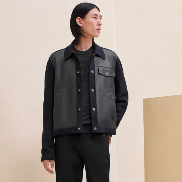 ❤에르메스 남성 가죽 자켓 - Hermes Mens Leather Jacket - hec3313x