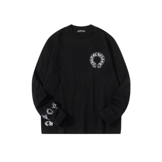 ❤크롬하츠 남성 라운드 긴팔티 - Chrome Hearts Mens Round Tshirt - chc3506x