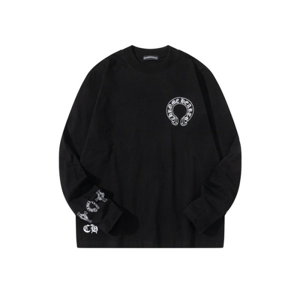 ❤크롬하츠 남성 라운드 긴팔티 - Chrome Hearts Mens Round Tshirt - chc3506x
