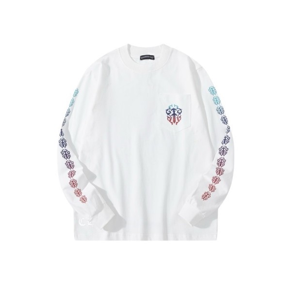 ❤크롬하츠 남성 라운드 긴팔티 - Chrome Hearts Mens Round Tshirt - chc3507x