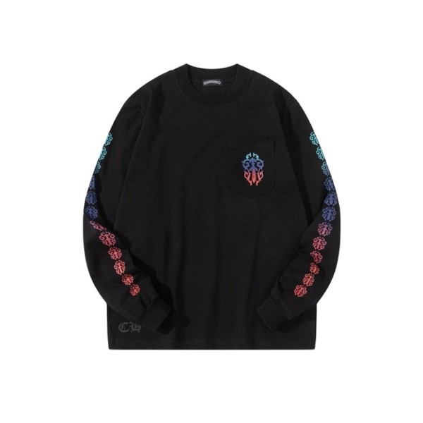 ❤크롬하츠 남성 라운드 긴팔티 - Chrome Hearts Mens Round Tshirt - chc3508x