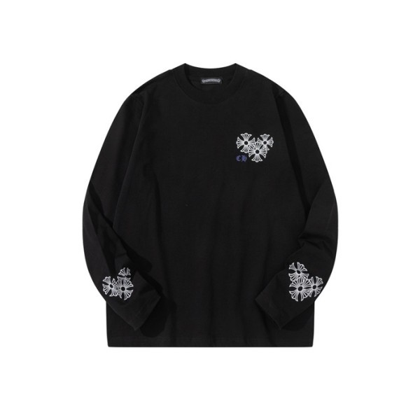 ❤크롬하츠 남성 라운드 긴팔티 - Chrome Hearts Mens Round Tshirt - chc3510x