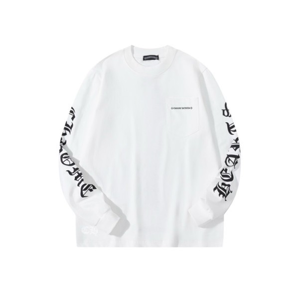 ❤크롬하츠 남성 라운드 긴팔티 - Chrome Hearts Mens Round Tshirt - chc3511x