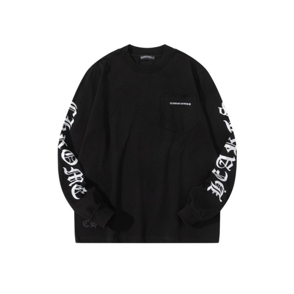 ❤크롬하츠 남성 라운드 긴팔티 - Chrome Hearts Mens Round Tshirt - chc3512x