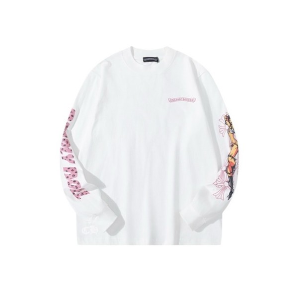 ❤크롬하츠 남성 라운드 긴팔티 - Chrome Hearts Mens Round Tshirt - chc3528x