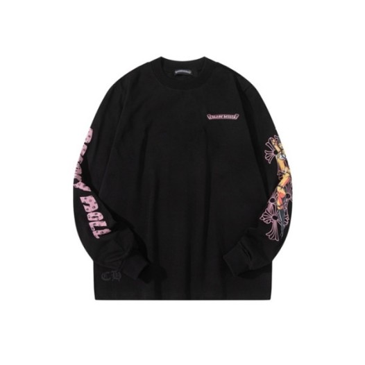 ❤크롬하츠 남성 라운드 긴팔티 - Chrome Hearts Mens Round Tshirt - chc3529x