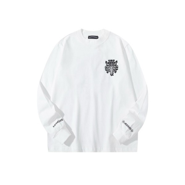 ❤크롬하츠 남성 라운드 긴팔티 - Chrome Hearts Mens Round Tshirt - chc3530x