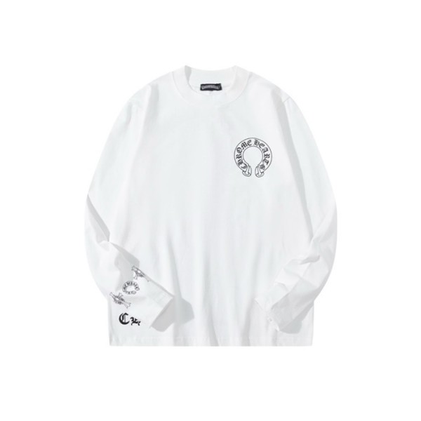 ❤크롬하츠 남성 라운드 긴팔티 - Chrome Hearts Mens Round Tshirt - chc3532x