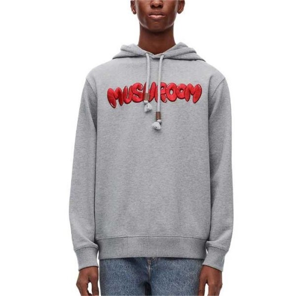 ❤로에베 남성 그레이 후드티 - Loewe Mens Gray Hoodie - loc3630x